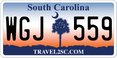 SC license plate WGJ559