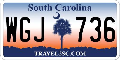 SC license plate WGJ736