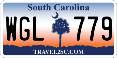SC license plate WGL779