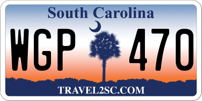SC license plate WGP470