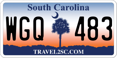 SC license plate WGQ483
