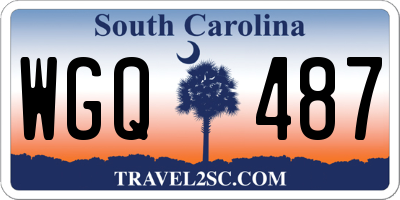SC license plate WGQ487