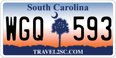SC license plate WGQ593