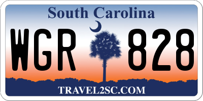 SC license plate WGR828