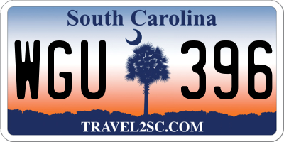 SC license plate WGU396