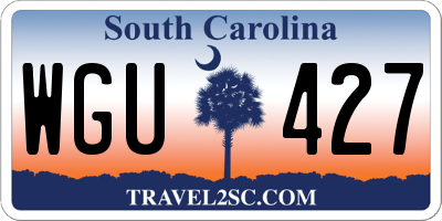 SC license plate WGU427