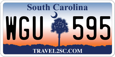 SC license plate WGU595