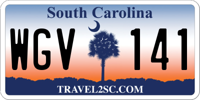 SC license plate WGV141