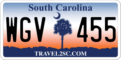 SC license plate WGV455