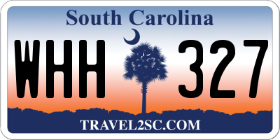 SC license plate WHH327