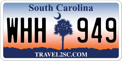 SC license plate WHH949