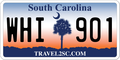 SC license plate WHI901