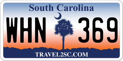SC license plate WHN369
