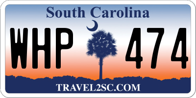 SC license plate WHP474