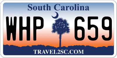 SC license plate WHP659