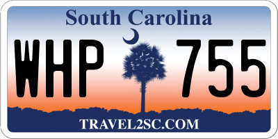 SC license plate WHP755