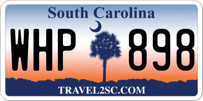 SC license plate WHP898