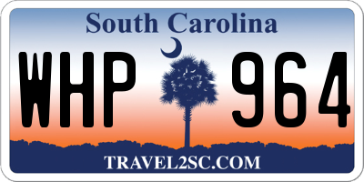 SC license plate WHP964