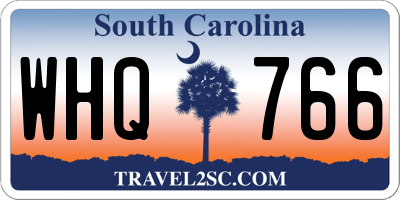 SC license plate WHQ766