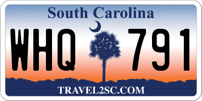 SC license plate WHQ791