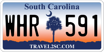 SC license plate WHR591