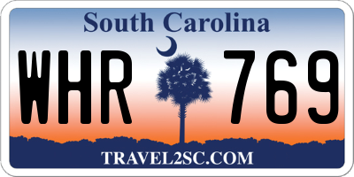 SC license plate WHR769