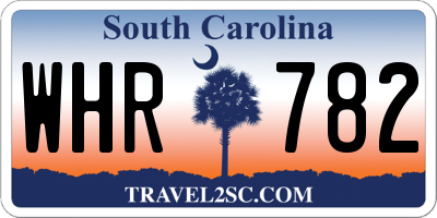 SC license plate WHR782