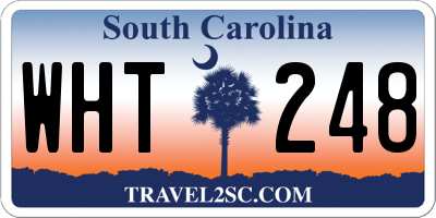 SC license plate WHT248