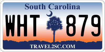 SC license plate WHT879