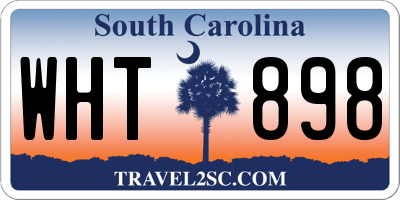 SC license plate WHT898