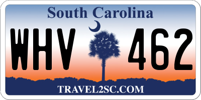 SC license plate WHV462