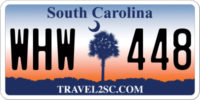SC license plate WHW448