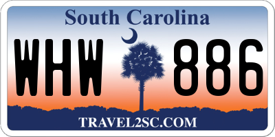 SC license plate WHW886