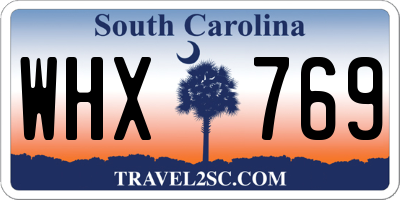 SC license plate WHX769