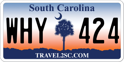 SC license plate WHY424