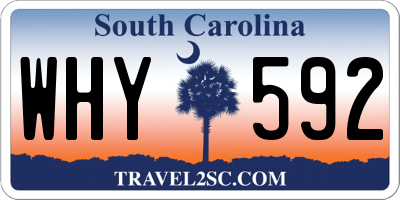SC license plate WHY592