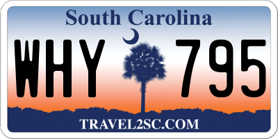 SC license plate WHY795