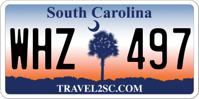 SC license plate WHZ497