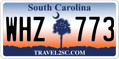 SC license plate WHZ773