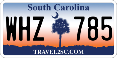 SC license plate WHZ785