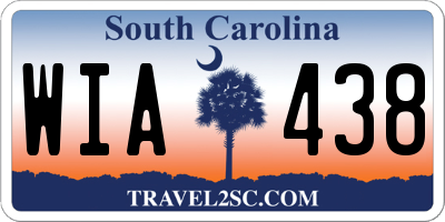 SC license plate WIA438