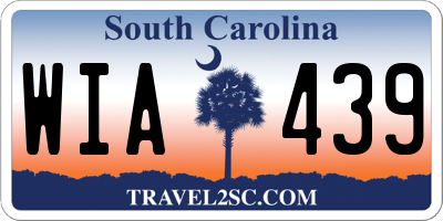 SC license plate WIA439