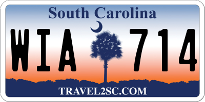 SC license plate WIA714