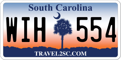 SC license plate WIH554