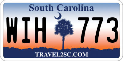 SC license plate WIH773