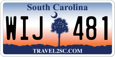SC license plate WIJ481