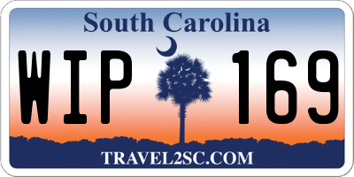 SC license plate WIP169