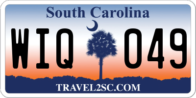 SC license plate WIQ049