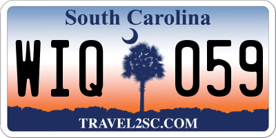 SC license plate WIQ059