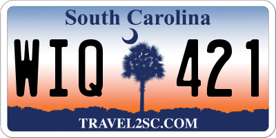 SC license plate WIQ421